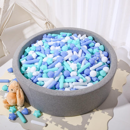 STARBOLO 500pcs Ball Pit Balls for Toddlers - Macaron Ball Pit Balls Crush Proof Plastic Toy Balls for Toddlers Ball Pits, Ball Pit Play Tent, Baby Pool Water Toys,500pcs(Blue,Green,White)
