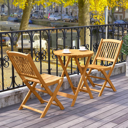 Tangkula 2 Pieces Folding Outdoor Dining Chairs, Acacia Wood Patio Chairs with Soft Cushions, Slatted Backrests and Seats, Outdoor Chairs for Porch, Balcony, Deck and Yard (One-Size,Beige,2)