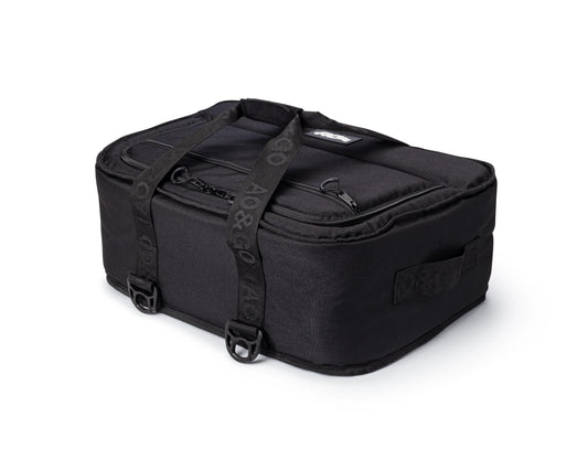 AO Coolers Stow-N-Go Canvas Soft-Sided Cooler, Low Profile and Leak Proof, Insulated for 24-Hour Cold, Black, 38-Can