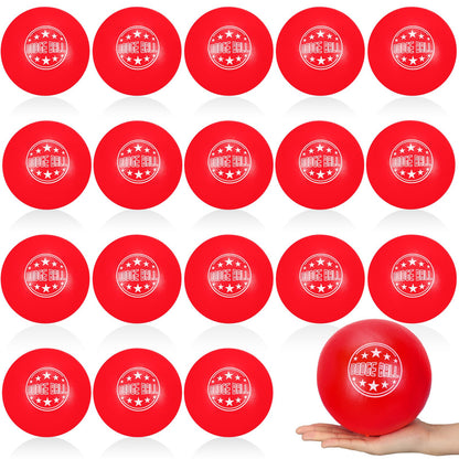 Jerify 18 Pcs Foam Dodgeball Set 6 Inch Soft Skin Playground Dodgeballs Bulk, Low Density Foam for Non Sting Dodgeball Sports Equipment for Kids and Adults (Red)