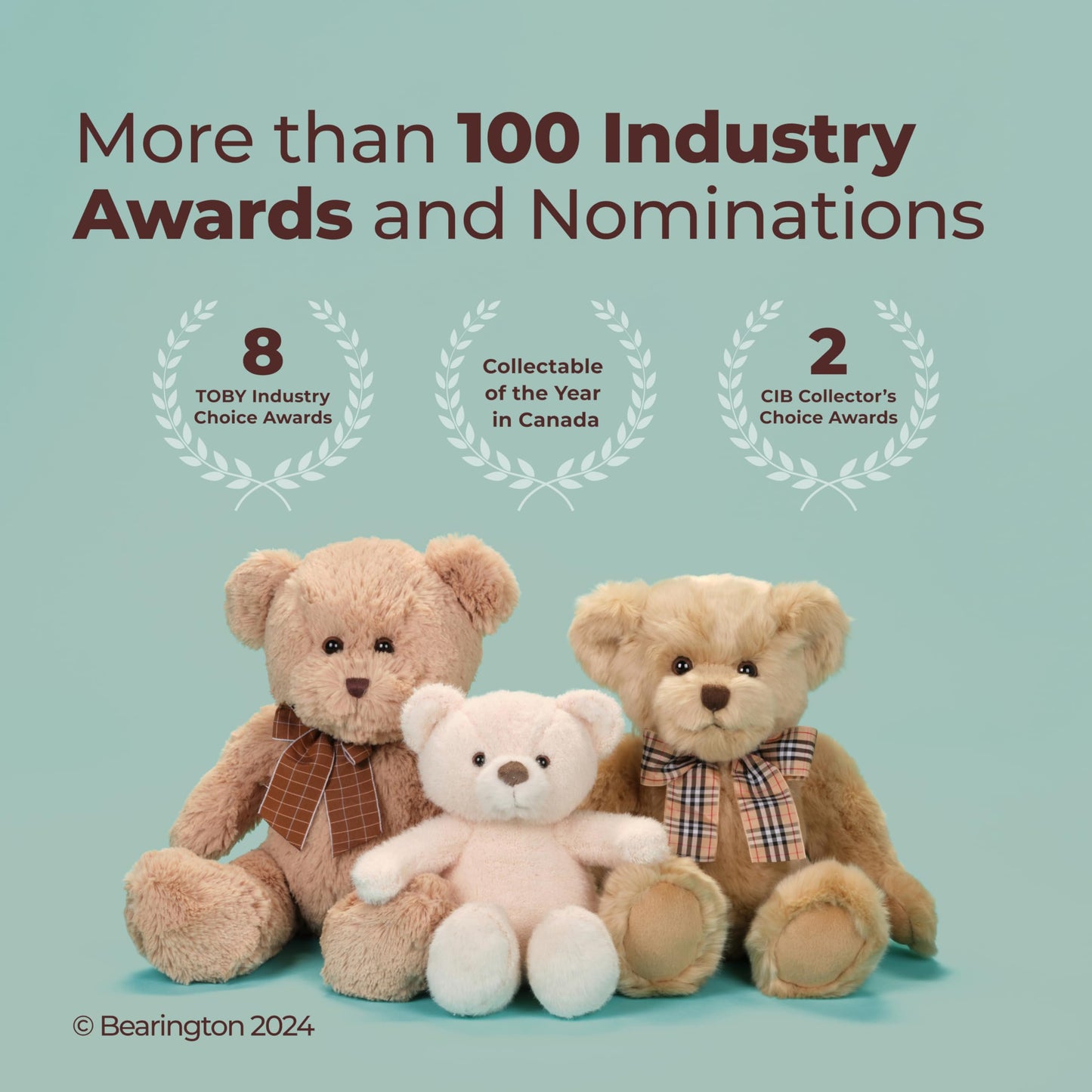 Bearington Theodore Teddy Bear Stuffed Animal - 17" Soft Teddy Bear Plush Toy with Fluffy Fur and Huggable Design - Adorable Classic Cuddly Gift for Kids, Toddlers, and Animal Lovers