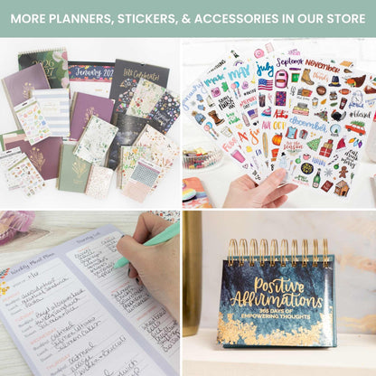 bloom daily planners 2026 Desk Calendar - January to December Large Wall Calendar - 21” x 16” Desktop & Hanging Monthly Planner with Stickers for Home or Office - Paint Strokes