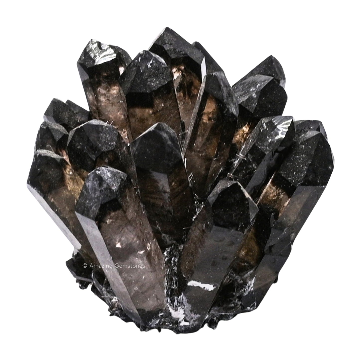 Amazing Gemstone Large Smoky Quartz Crystal Cluster Points for Meditation, Home Decor and Gift - Natural Quartz Crystals and Healing Stones for Enhance Energy with Large Crystals Points