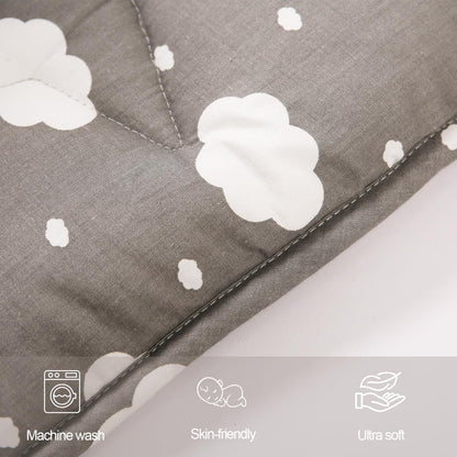 Hexagon Baby Play Mat for Floor,51"×59" Thicken Ultra Soft Playmat, Washable 6 Panel Playpen Mat Non-Slip Crawling Mat for Babies Floor Tummy time(Cloud)