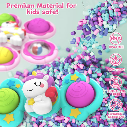3PCS Suction Cup Spinner Toys for 1 Year Old Girls Boys, Baby Bath Toys,Spinners for Kids Sensory Toys for Toddlers 1-3,Toddler Girl Birthday Gifts