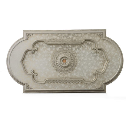 AFD Home Rectangular Ceiling Medallion or Fan Medallion, 94 Inches, Champagne Silver