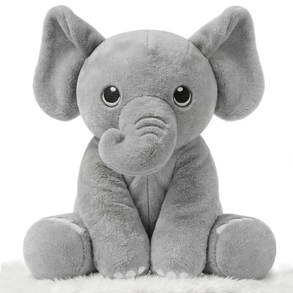 BRICHOEE 5lbs Weighted Stuffed Animals, Elephant Plush Sensory Weighted Elephant Stuffed Animals, Cute Plush Toy Calming Plushie Pillow Birthday Gifts for Adults Baby Kids Boys Girls