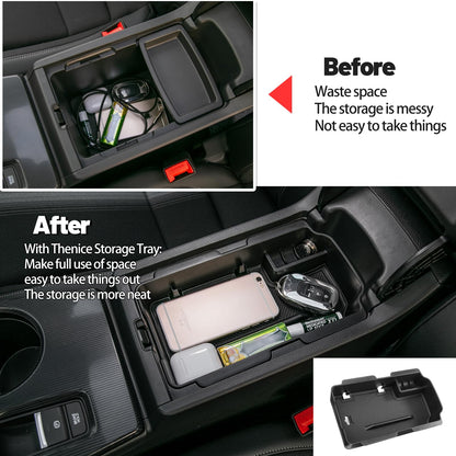 Thenice for 11th Gen Civic Center Console Organizer Armrest Box Tray Glovebox Hidden Storage Compartment Compatible with Honda Civic 2026 2025 2024 2023 2022 Accessories -3PCS