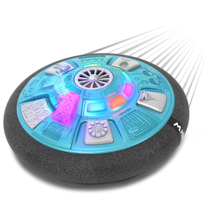 Mirana Mothership Hover Soccer Ball - Inbuilt Rechargeable Battery - Indoor Soccer Toys with LED Light (Nebula Blue)