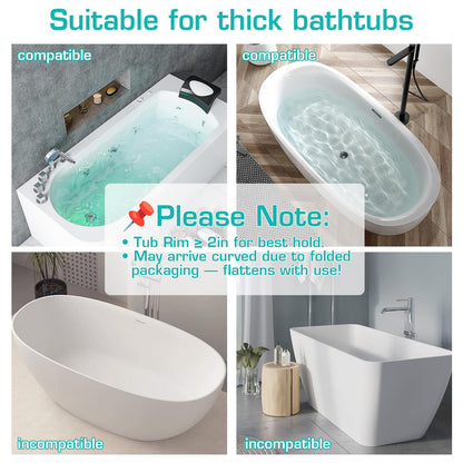 DubiLaka 31.5" Bathtub Splash Guard for Kids & Toddlers - Silicone Play Shelf & Toy Storage Tray with Strong Suction Cups to Prevent Water Spills, No-Leak Fun Bath Time - Tub Toy Holder Ledge,Green