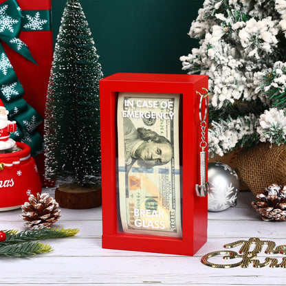 JULEASEL Fun Emergency Puzzle Box w/Hammer – Unique Gift Idea for Cash, Gift Cards, Vouchers, Tickets – Fun & Creative Gifts Box for Birthdays, Holidays & Special Occasions