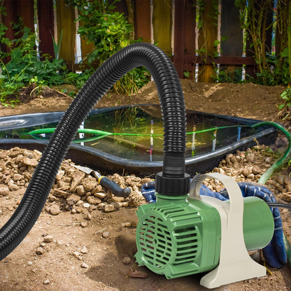 Prostormer 1/10HP Submersible Pond Pump, 3300GPH High Flow Water Pump with 9ft Lift Height, Garden Pumps, for Ponds, Fountains, Waterfalls, Hydroponics, Fish Tanks