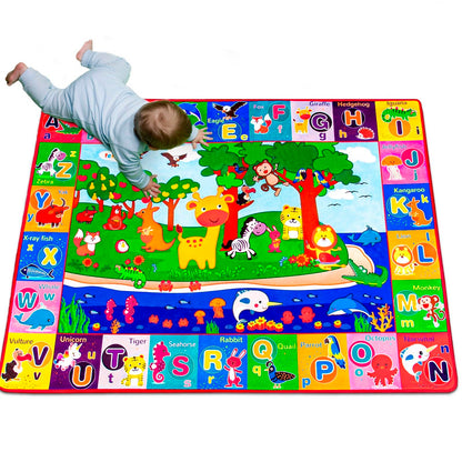teytoy Baby Cotton Play Mat, Crawling Mat for Floor Mat Large Super Soft, Extra Thick (0.6cm), Plush Surface Foldable Non-Slip Non-Toxic