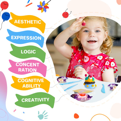 Air Dry Clay 102 Colors, Modeling Clay for Kids, DIY Model Magic Clay, Molding Clay Kit with Sculpting Tools, Non-Sticky Soft and Super Light, Arts and Crafts Gift for Boys Girls Kids