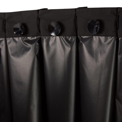 Amazon Basics Portable Blackout Curtain Shade with Suction Cups, Noise Reducing, Energy Saving, 50" W x 78"L, Black, 1-Pack