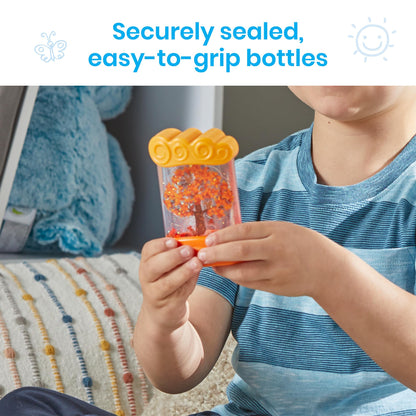 hand2mind Changing Seasons Sensory Tubes, Calm Down Corner Supplies, Quiet Fidgets, Travel Toddler Toys, Preschool Classroom Must Haves, Hands-On Stress Relief Toy, Anxiety Relief Items for Kids