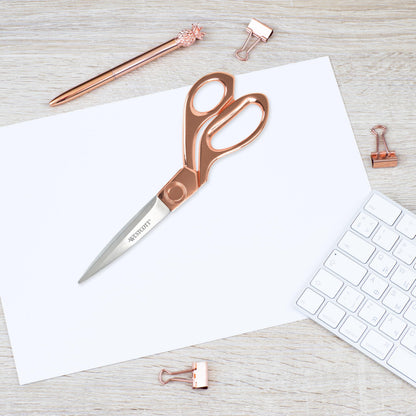 Westcott 16968 8-Inch Stainless Steel Rose Gold Scissors For Office and Home