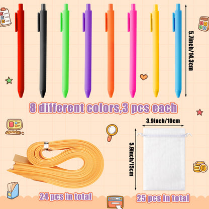 Xqumoi Employee Appreciation Coffee Cup Sticky Notes Set - 24 Set Coffee Self Sticky Writing Memo Pads Ballpoint Pens with Mesh Bag for Coffee Lover Staff Member Colleague Worker School Office Supply