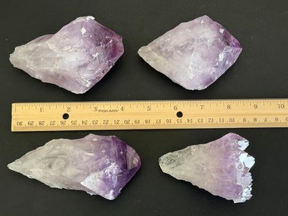 GAF TREASURES XL Raw Amethyst Point 3-4"- Natural Amethyst Healing Stone for Meditation, Energy Work & Home Decor (0.5-1 lb)