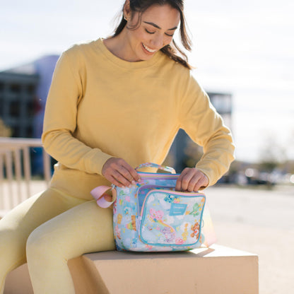 Igloo 90s Retro Collection Square Lunch Box Cooler with Front Pocket and Adjustable Strap,Insulated Leakproof Lunch Cooler Bag, Reusable Lunch Tote