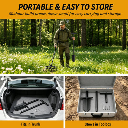 Metal Detecting Shovel, 39" Root Slayer Shovel with Serrated Blade, Lightweight and Durable Garden Spade Shovel, Metal Detector Shovel, Drain Spade for Cutting Root, Digging, Trenching, Transplanting