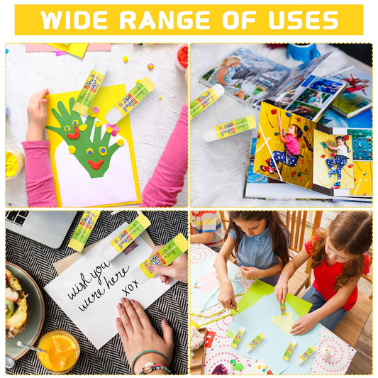 300 Pcs White Glue Stick Washable Glue Stick for Crafts Home School Classroom Students Teachers Employees Scrapbooking Crafting Supplies, 0.32 Ounce