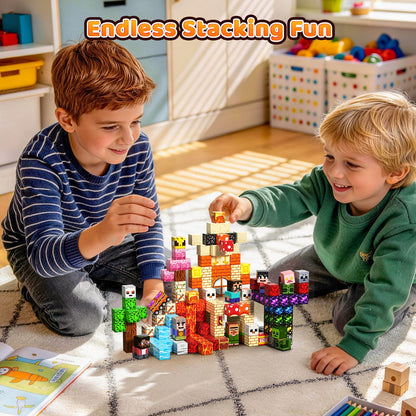 Tasalia Magnetic Building Blocks for Kids Ages 3+, 200PCS 0.8 Inch Magnetic Blocks, Magnetic Cubes Toys, STEM Educational Stacking Blocks for Boys Girls, Perfect Holiday Birthday Gift(Chick Lava)