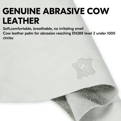 Vgo... Chainsaw 12-Layer Saw Protection on Both Hands Cow Leather Gloves (1 Pair,Size L, Orange, CA9760)