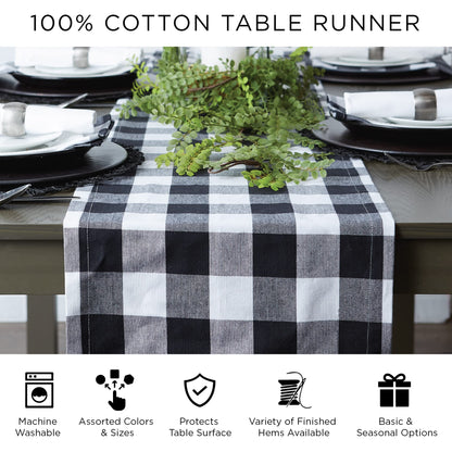 DII Woven Basics Collection 100% Cotton Knit Table Runner, 15x72, Stone