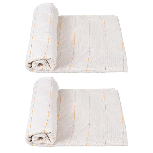 2PC 40"x40" Inch Premium Tufting Cloth with Marked Lines, Monks Cloth for Tufting Gun Rug Tufting, Rug Tufting Supplies Punch Needle Fabric for Art Hand Making DIY Craft Decoration