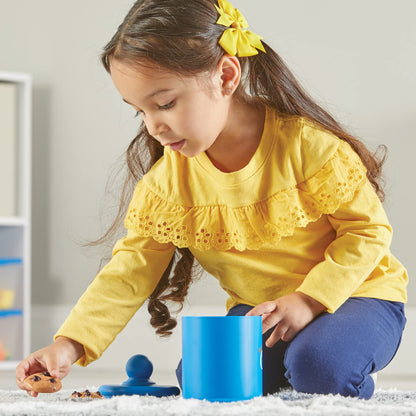 Learning Resources Smart Counting Cookies - Chocolate Chip Play Food, Preschool Activities, Toddler Sensory Toy, Play Kitchen Accessories, Sorting and Stacking, Fine Motor Numbers , Math Games