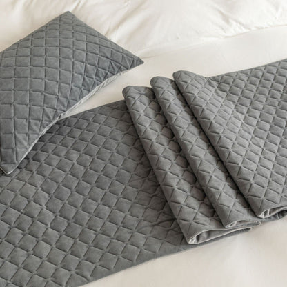 Eseriallen Bed Runner King Size,Gray Bed Runner for Foot of Bed Cushions Set 180X45cm for 1.2m Bed