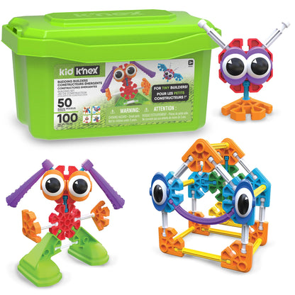 KID K'NEX - Budding Builders Set ‚ 100 Pieces, Preschool STEM Building, Kid Construction Set, Creative Play ‚ Ages 3+