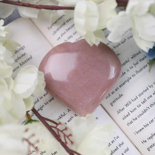 Crocon 50mm Pink Agate Heart stone Big Heart Shape Puff Stones Set 450+ Carats Pocket Crystal Healing Tumble Collection Palm Worry Stone Good Luck Charm Meditation Gift Craft Home Decor