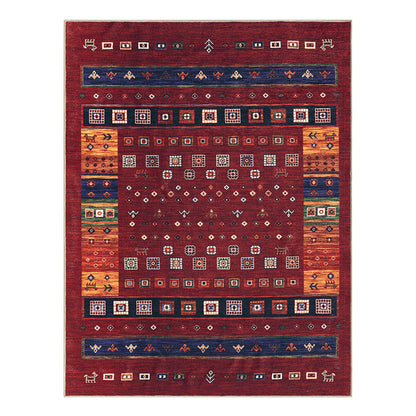 Keen Home Design 5x7 Rug - Machine Washable Area Rug with Non-Slip Backing, Ideal for Living Room, Dining Room, Bedroom - Vintage, Easy Clean, Durable, Low Pile Rug - (5' x 7')
