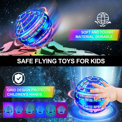 Vantexi Flying Orb Ball Toy,2026 Upgraded Parachute with LED Light,Magic Hand Controlled Gravity Ball,Cosmic Globe Boomerang,Cool Christmas Birthday Gift for 6 7 8 9 10+ Year Old Boys Girls Teens-Navy