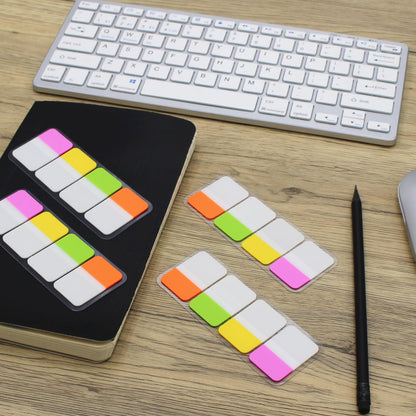 Extra Thick Tabs Flags Assorted Bright, 1 x 1.5 Inch Sticky Tabs, Easy to Post, 48 Tabs/Color, 192 Pages Total