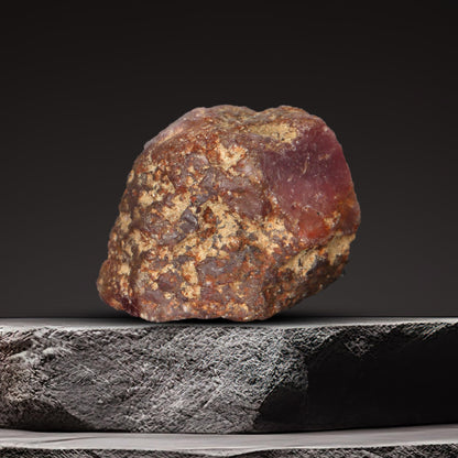 GEMHUB A Grade Natural Raw Rough Red Ruby 26.35 Ct Healing Crystal Rough Ruby Stone for Cabbing