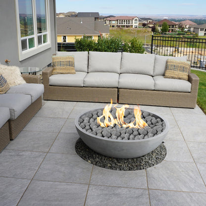 Skyflame 3-5 Inch Round Lava Rock Pebbles, 10 Pounds Black Natural Tumbled Stones for Indoor Outdoor Gas Fire Pit|Fireplaces|Garden Landscaping Decoration| Cultivation of Potted Plants