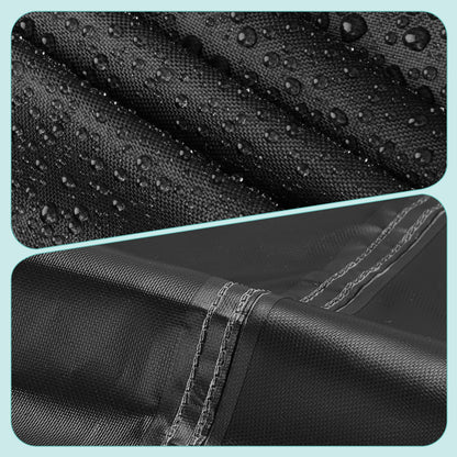 Letsteel 2 Pack Outdoor Chair Covers Waterproof, 600D Waterproof Recliner Chair Covers, Patio Chair Covers for Outdoor Recliner Chair with 2 Handle & Zipper, Black