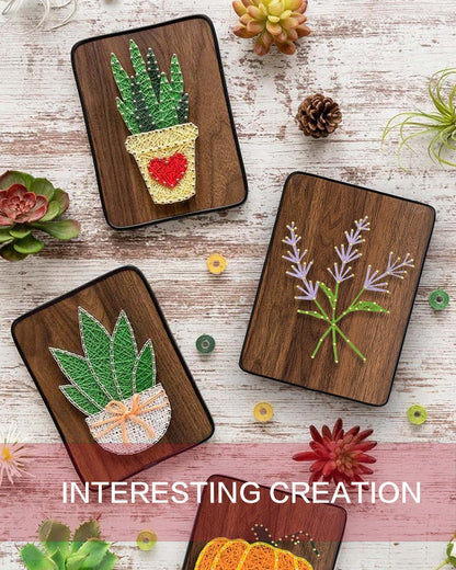 BAZIMA DIY String Art Kit for Beginner, DIY Lavender Craft Kit,Unique Gift,Craft Kit for Holidays