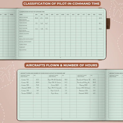 Clever Fox Pilot Logbook – Hardcover Flight Log Journal for Professional & Student Pilots – Aircraft Record Book, Aviation Gifts & Gear (Aviator Brown)