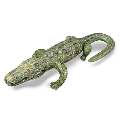 Jet Creations 49” Long Inflatable Alligator Toy, Green, Realistic Africa Animal Design, Garden Decor, Photo Wildlife Safari Theme Decoration, Bird Deterrent, Thanksgiving Christmas Winter1 pc