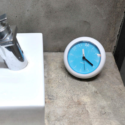 Mooas Silent Waterproof 3-in-1 Clock - Bathroom & Shower Use, Non-Ticking Battery Operated, Hanging & Indoor Outdoor, Kitchen & Bathroom Clock (Mint)