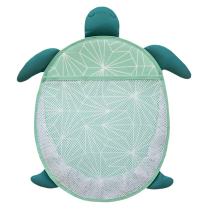 Copper Pearl Oceana Extra-Large Mesh Bath Toy Holder with Suction Cups: Quick-Dry Bath Toy Storage Net for Bathtub
