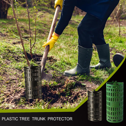 KAOXIYU Tree Trunk Protector-6 Large Size Pack Plant and Tree Guard Protector Paragraph,Garden Protection Tree Wraps Cages for Damaged Bark, Extendable Shrub Protectors from Trimmers