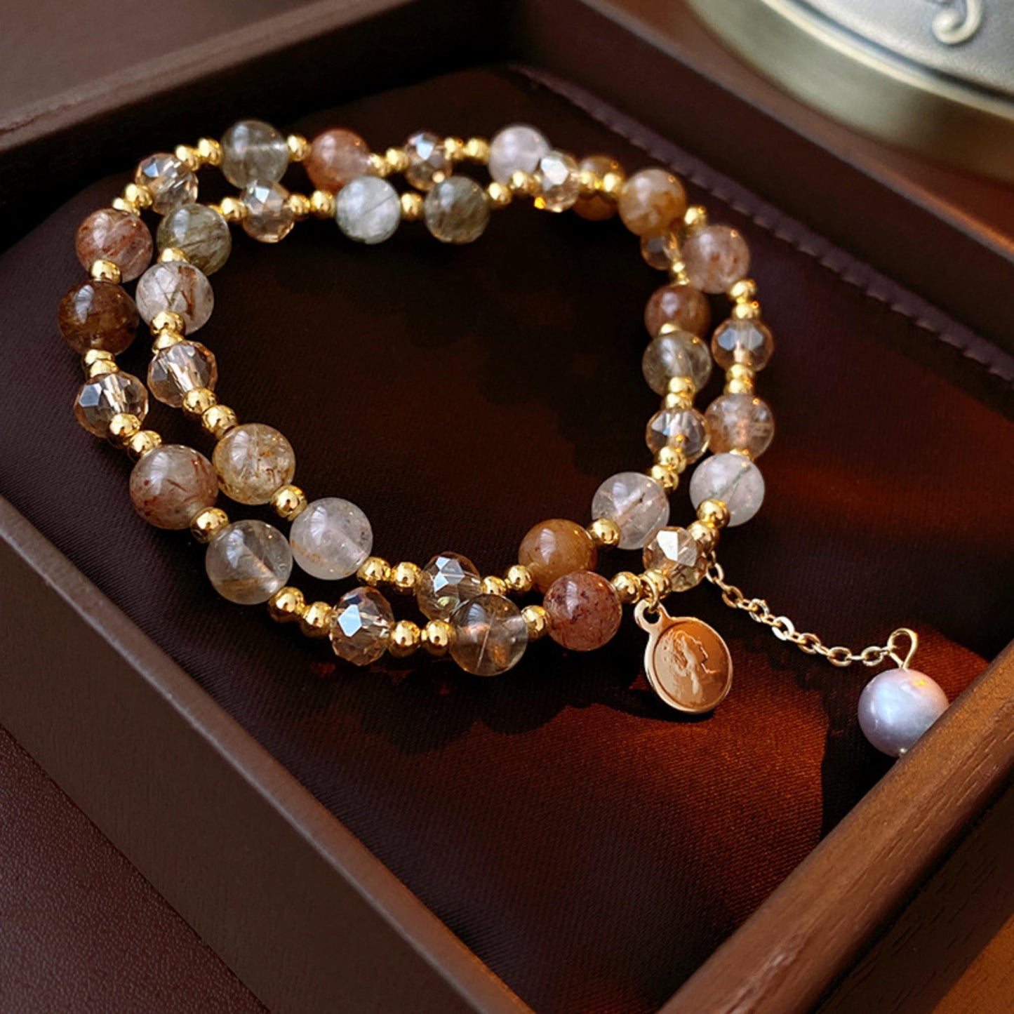 Harmi&Aur pink pearl bracelet layered bracelets for women stacking bracelets gold beaded bracelets bridesmaid bracelets gift for Women