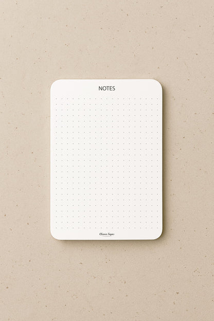 CLEVER SIGNS Memo Pads A6 Size (5.8" x 4.1") – 4-Pack, 50 Sheets Each, Premium Quality Paper with Cardboard Back Support – Perfect for Planning, Note-taking, Journaling, and Organizing
