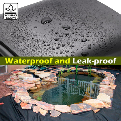 Froidesente 7 x 10 FT Pond Liner, 20 Mil Pond Liners for Outdoor Ponds, HDPE Pond Liner Easy Cutting Puncture Resistant, Pond Liners for Water Garden Fountain Waterfall, Koi Fish Aquaculture Pond