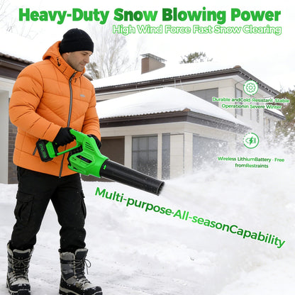 SUPEAIR Leaf Blower Cordless with 2 Batteries and Charger, 750CFM 260MPH, Electric Leaf Blower with 3 Speeds Mode, 21V Handheld Blower for Cleaning, Dust, Snow, Lawn Clean, Patio, Blowing Leaves